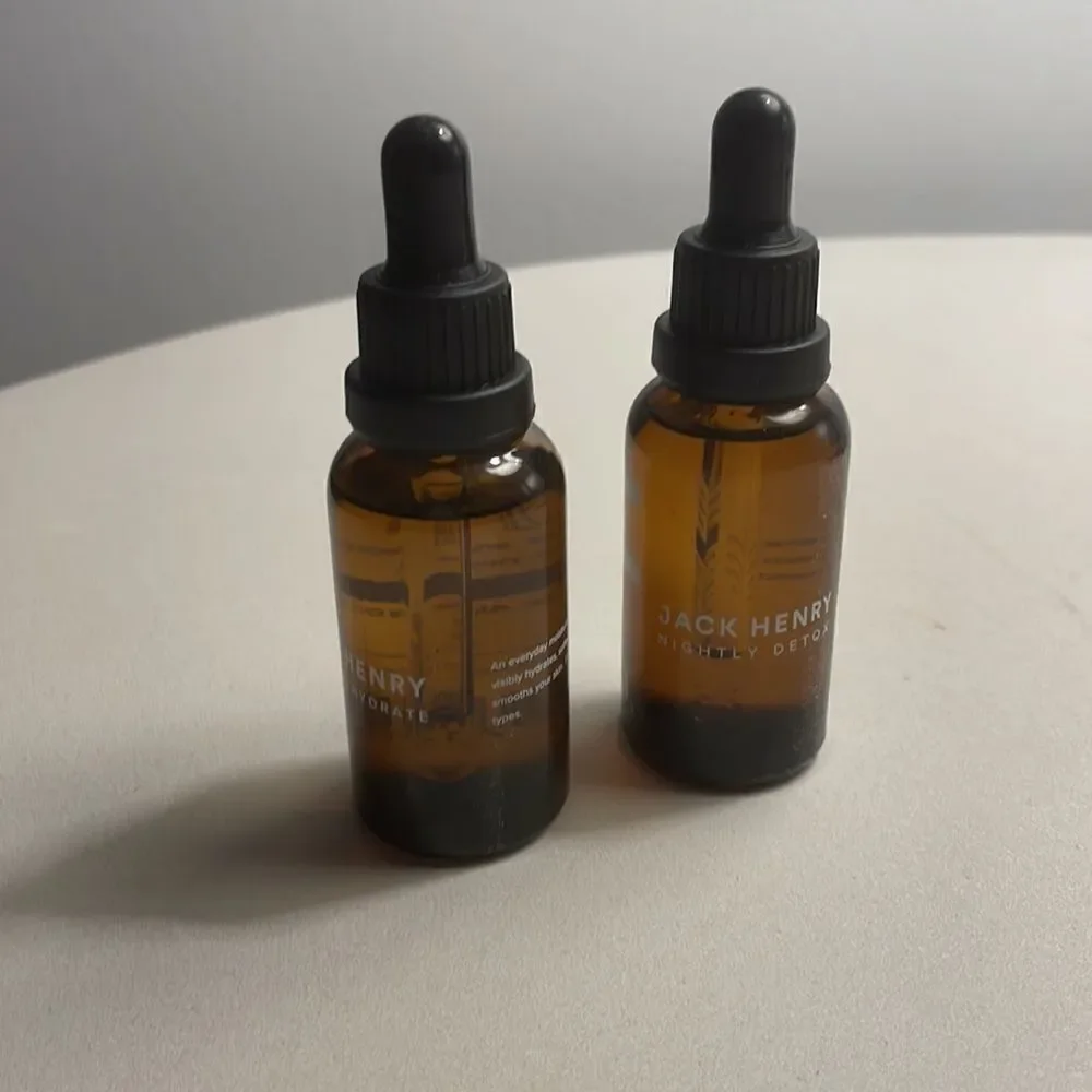 Jack Henry Morning Hydration and Nightly Detox Face Oil NWOB